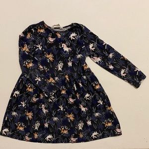 Casual Navy Dress with Animal print